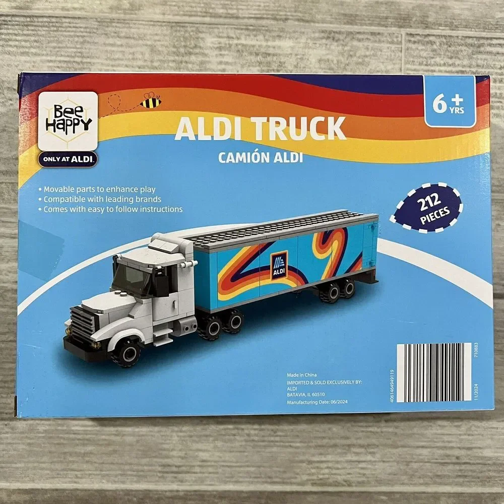 Bee Happy Aldi Truck and Aldi Store Brick Building Sets Lot‎